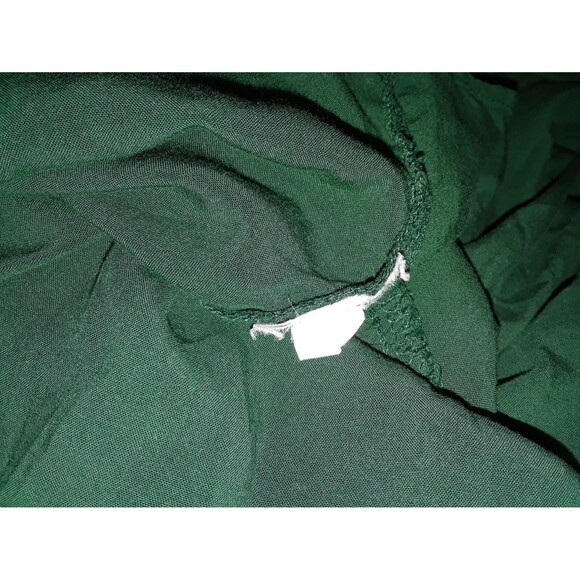 OLD NAVY Dress Size XS Midi Elastic Waist Ruffle Hem Cap Sleeve Green - Picture 8 of 8